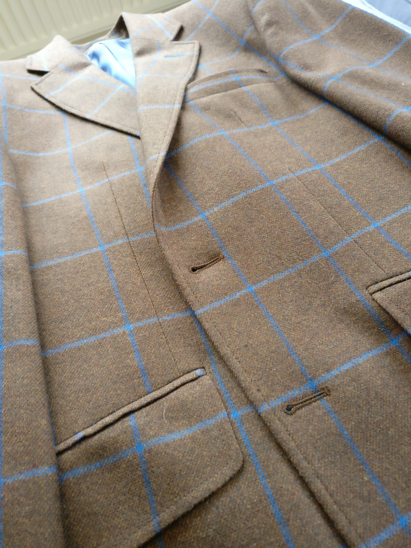Pinstripe two-piece for The Famous 1886